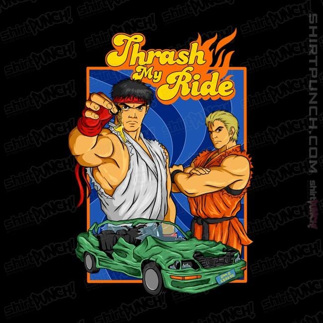Shirts Magnets / 3"x3" / Black Thrash My Ride