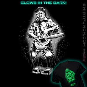 Daily_Deal_Shirts Magnets / 3"x3" / Black Glow In The Dark LeatherFace