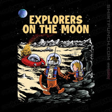 Load image into Gallery viewer, Daily_Deal_Shirts Magnets / 3&quot;x3&quot; / Black Explorers On The Moon
