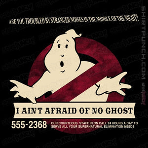 Shirts Magnets / 3"x3" / Black I Ain't Afraid Of No Ghost