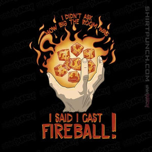 Shirts Magnets / 3"x3" / Black I Cast Fireball