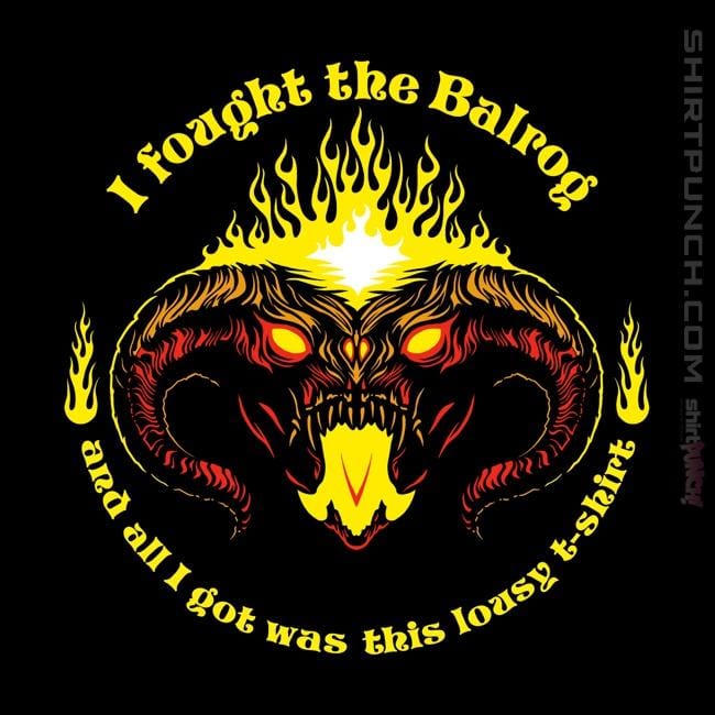 Shirts Magnets / 3"x3" / Black I Fought The Fire Demon