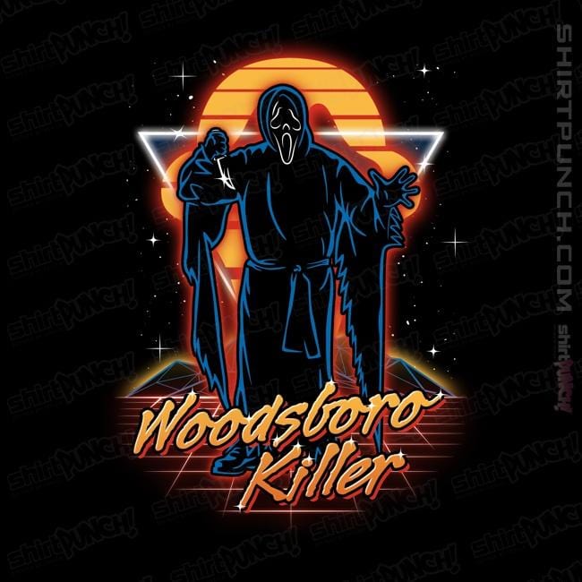 Secret_Shirts Magnets / 3"x3" / Black Retro Killer