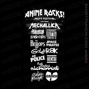 Secret_Shirts Magnets / 3"x3" / Black Anime Rocks