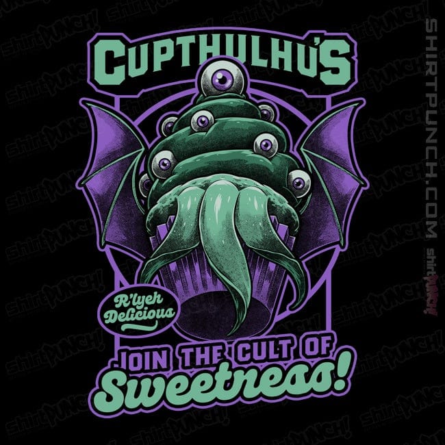Secret_Shirts Magnets / 3"x3" / Black Cupcake Cthulhu