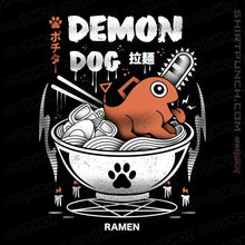 Load image into Gallery viewer, Daily_Deal_Shirts Magnets / 3&quot;x3&quot; / Black Demon Dog Ramen
