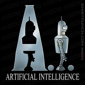 Daily_Deal_Shirts Magnets / 3"x3" / Black Artificial Intelligence