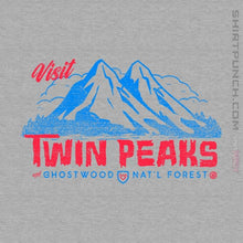 Load image into Gallery viewer, Shirts Magnets / 3&quot;x3&quot; / Sports Grey Visit Twin Peaks
