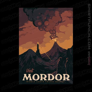 Shirts Magnets / 3"x3" / Black Visit Mordor