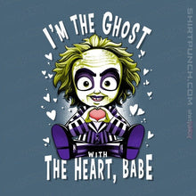 Load image into Gallery viewer, Daily_Deal_Shirts Magnets / 3&quot;x3&quot; / Indigo Blue I&#39;m The Ghost With The Heart

