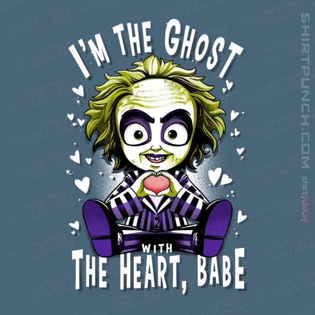 Daily_Deal_Shirts Magnets / 3"x3" / Indigo Blue I'm The Ghost With The Heart