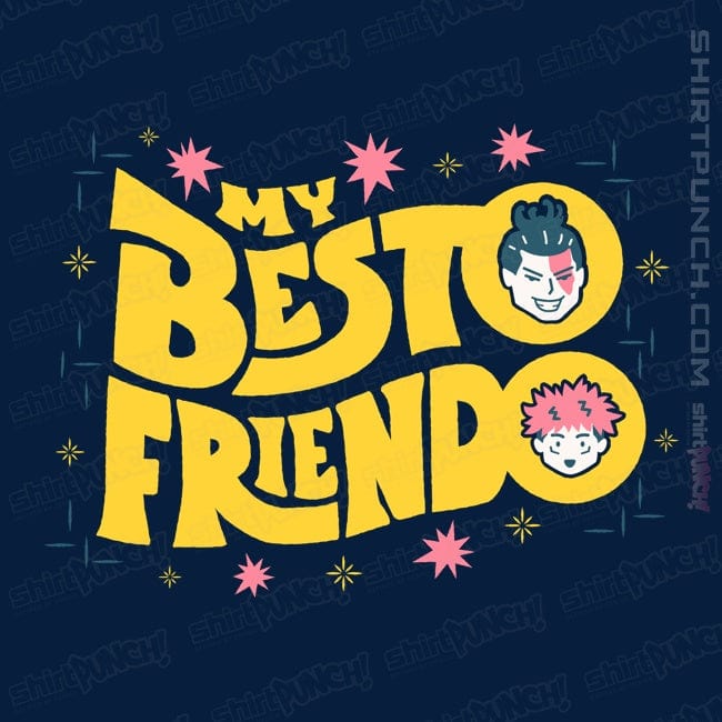 Secret_Shirts Magnets / 3"x3" / Navy Besto Friendo