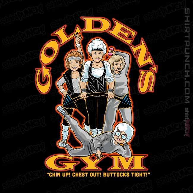 Secret_Shirts Magnets / 3"x3" / Black Goldens Gym