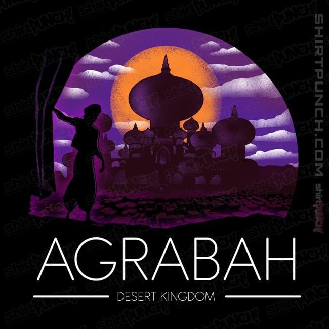 Shirts Magnets / 3"x3" / Black Agrabah Desert Kingdom