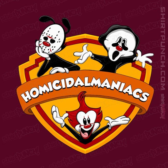 Shirts Magnets / 3"x3" / Maroon Homicidalmaniacs