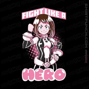 Shirts Magnets / 3"x3" / Black Fight Like A Hero