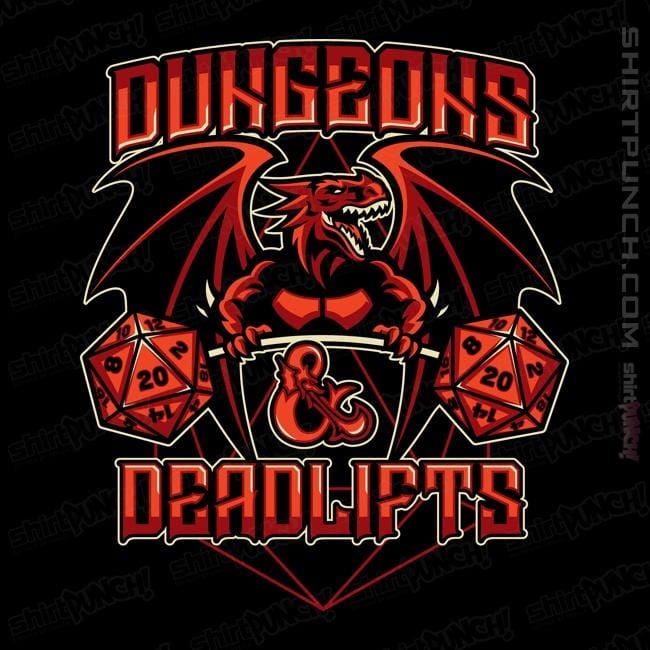 Shirts Magnets / 3"x3" / Black Dungeons And Deadlifts