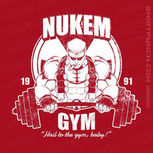 Load image into Gallery viewer, Shirts Magnets / 3&quot;x3&quot; / Red Nukem Gym
