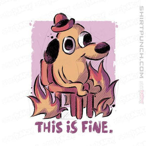 Shirts Magnets / 3"x3" / White This Is Fine