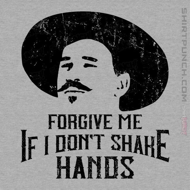 Secret_Shirts Magnets / 3"x3" / Sports Grey Forgive Me If I Don't Shake Hands