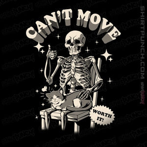 Daily_Deal_Shirts Magnets / 3"x3" / Black Can't Move