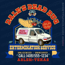 Load image into Gallery viewer, Daily_Deal_Shirts Magnets / 3&quot;x3&quot; / Navy Dale&#39;s Dead Bug Service
