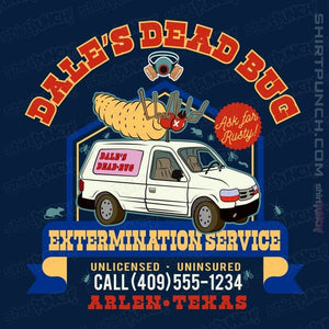 Daily_Deal_Shirts Magnets / 3"x3" / Navy Dale's Dead Bug Service