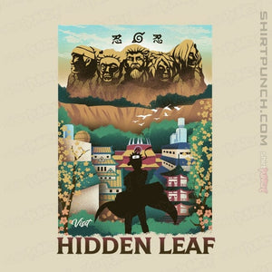 Daily_Deal_Shirts Magnets / 3"x3" / Natural Visit Hidden Leaf