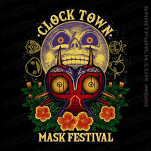 Load image into Gallery viewer, Daily_Deal_Shirts Magnets / 3&quot;x3&quot; / Black Clock Town Mask Festival

