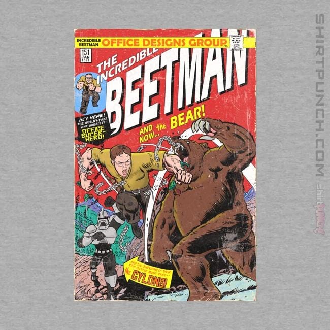 Secret_Shirts Magnets / 3"x3" / Sports Grey The Incredible Beetman