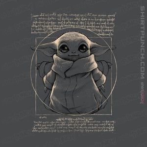 Shirts Magnets / 3"x3" / Charcoal Vitruvian Baby Yoda