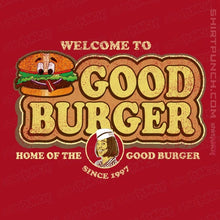 Load image into Gallery viewer, Daily_Deal_Shirts Magnets / 3&quot;x3&quot; / Red Welcome To Good Burger
