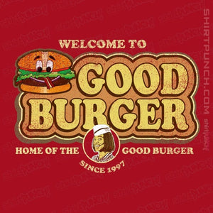 Daily_Deal_Shirts Magnets / 3"x3" / Red Welcome To Good Burger