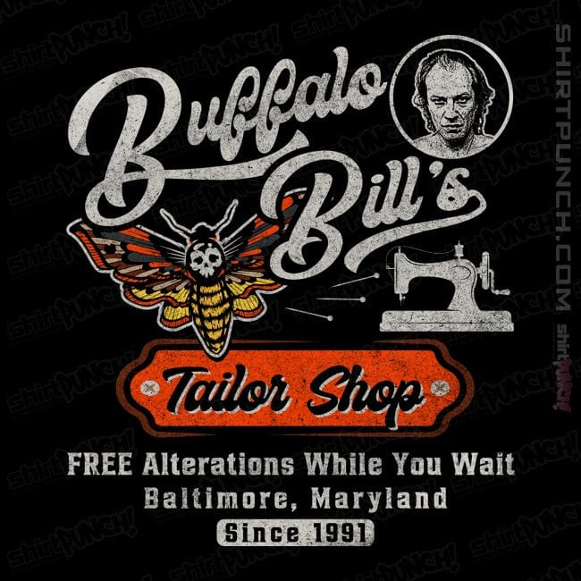 Daily_Deal_Shirts Magnets / 3"x3" / Black Bill's Tailor Shop