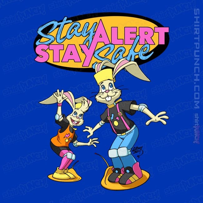 Secret_Shirts Magnets / 3"x3" / Royal Blue Stay Safe