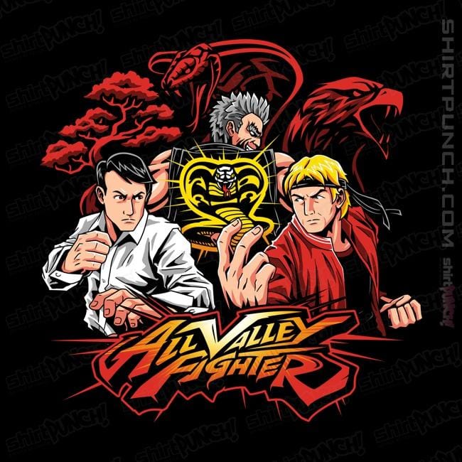 Shirts Magnets / 3"x3" / Black All Valley Fighter