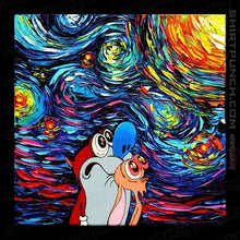 Load image into Gallery viewer, Daily_Deal_Shirts Magnets / 3&quot;x3&quot; / Black Van Gogh Never Experienced Space Madness
