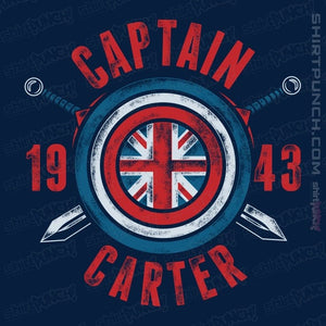 Secret_Shirts Magnets / 3"x3" / Navy Capt Carter