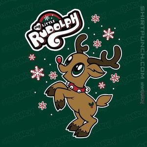 Daily_Deal_Shirts Magnets / 3"x3" / Forest My Little Rudolph
