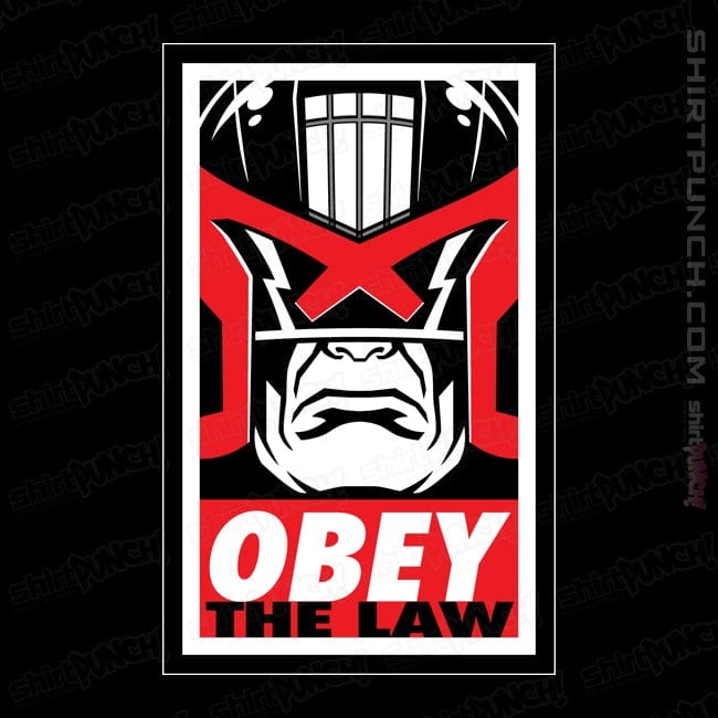 Daily_Deal_Shirts Magnets / 3"x3" / Black Obey The Law