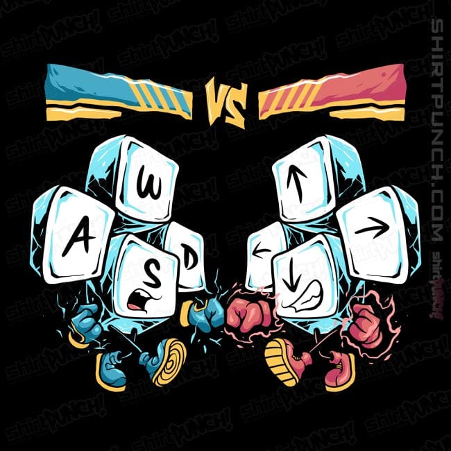 Daily_Deal_Shirts Magnets / 3"x3" / Black Direction Fight