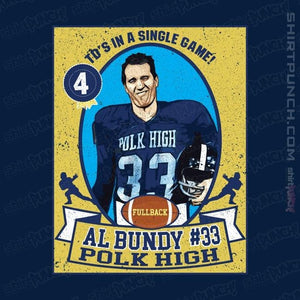 Shirts Magnets / 3"x3" / Navy Al Bundy Trading Card