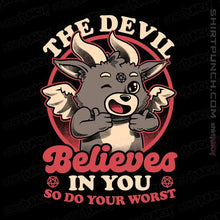 Load image into Gallery viewer, Secret_Shirts Magnets / 3&quot;x3&quot; / Black Devils Believe In You
