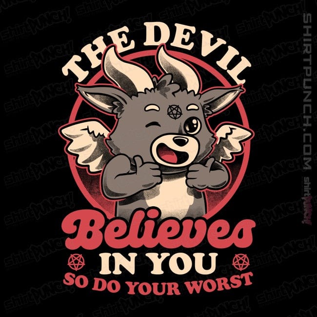 Secret_Shirts Magnets / 3"x3" / Black Devils Believe In You