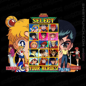 Secret_Shirts Magnets / 3"x3" / Black Select 90s Anime Hero