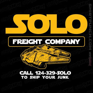 Daily_Deal_Shirts Magnets / 3"x3" / Black Solo Freight Co.