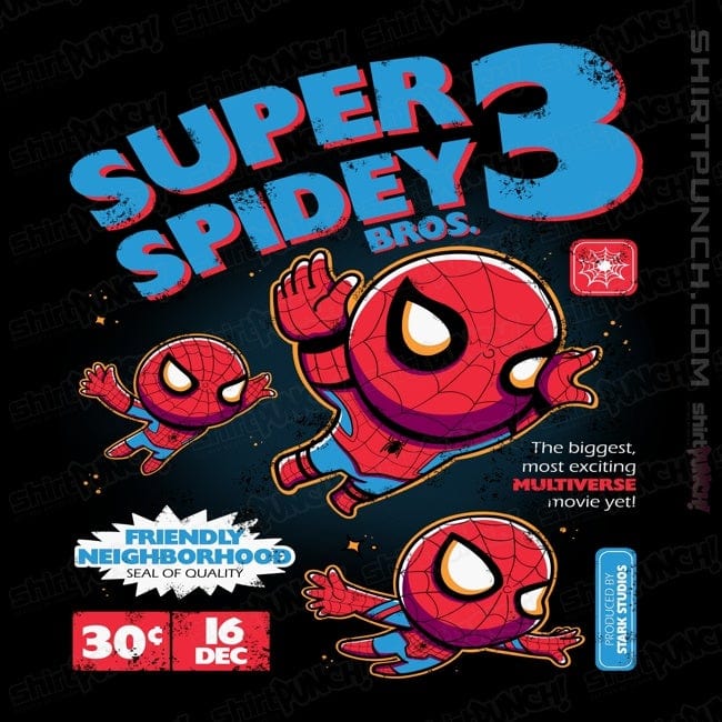 Secret_Shirts Magnets / 3"x3" / Black Super Spider Bros