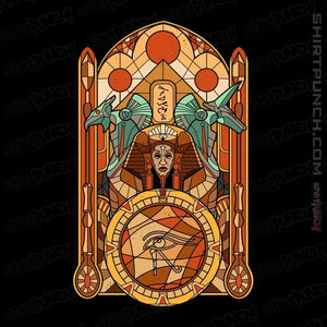 Daily_Deal_Shirts Magnets / 3"x3" / Black Stained Glass Gods