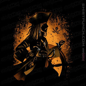 Daily_Deal_Shirts Magnets / 3"x3" / Black Legendary Pirate of the Seven Seas