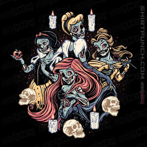 Daily_Deal_Shirts Magnets / 3"x3" / Black Undead Princesses